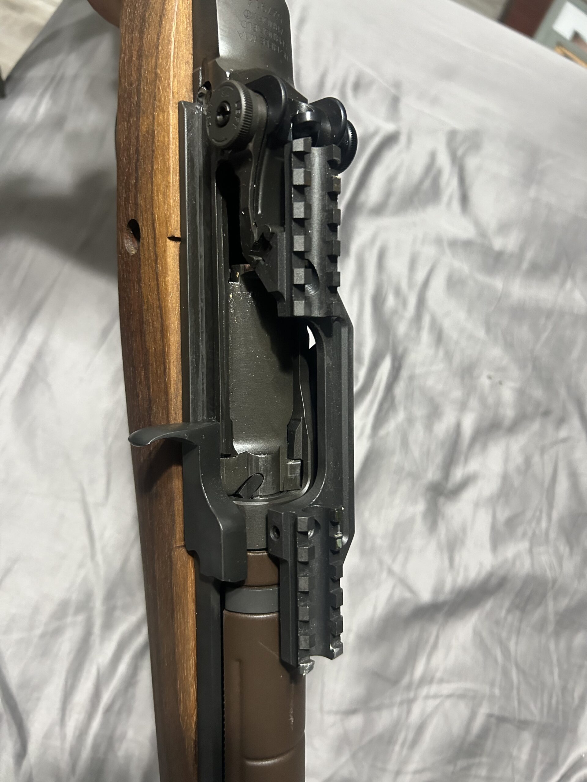 M1A (A.K.A M14) with a Steel Springfield Rail mount for Scope and Hard Case