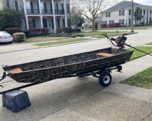 12ft duck boat + long tail