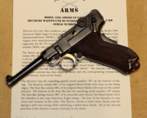 Rare & Fine DWM Model 1906 American Eagle Luger in 9mm