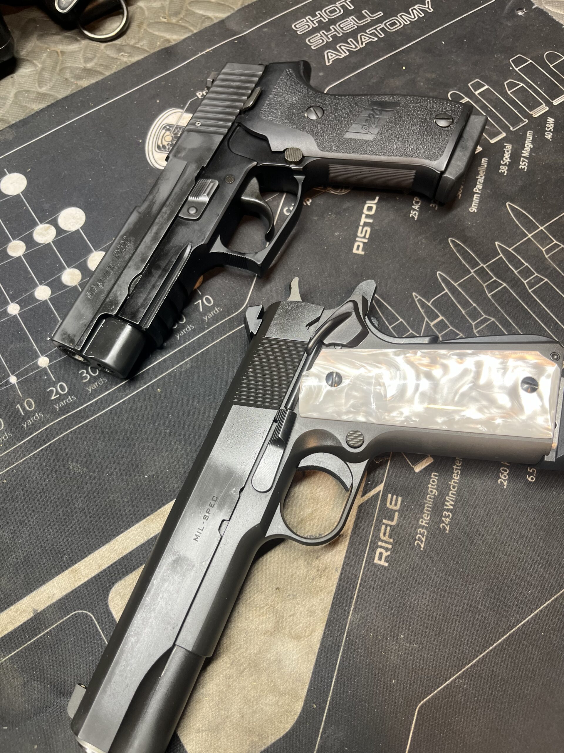 sig 220r and Springfield 45 mil spec