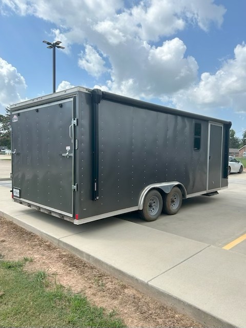 2022 8.5 x 20 Rock Solid Cargo Trailer that has living quarters