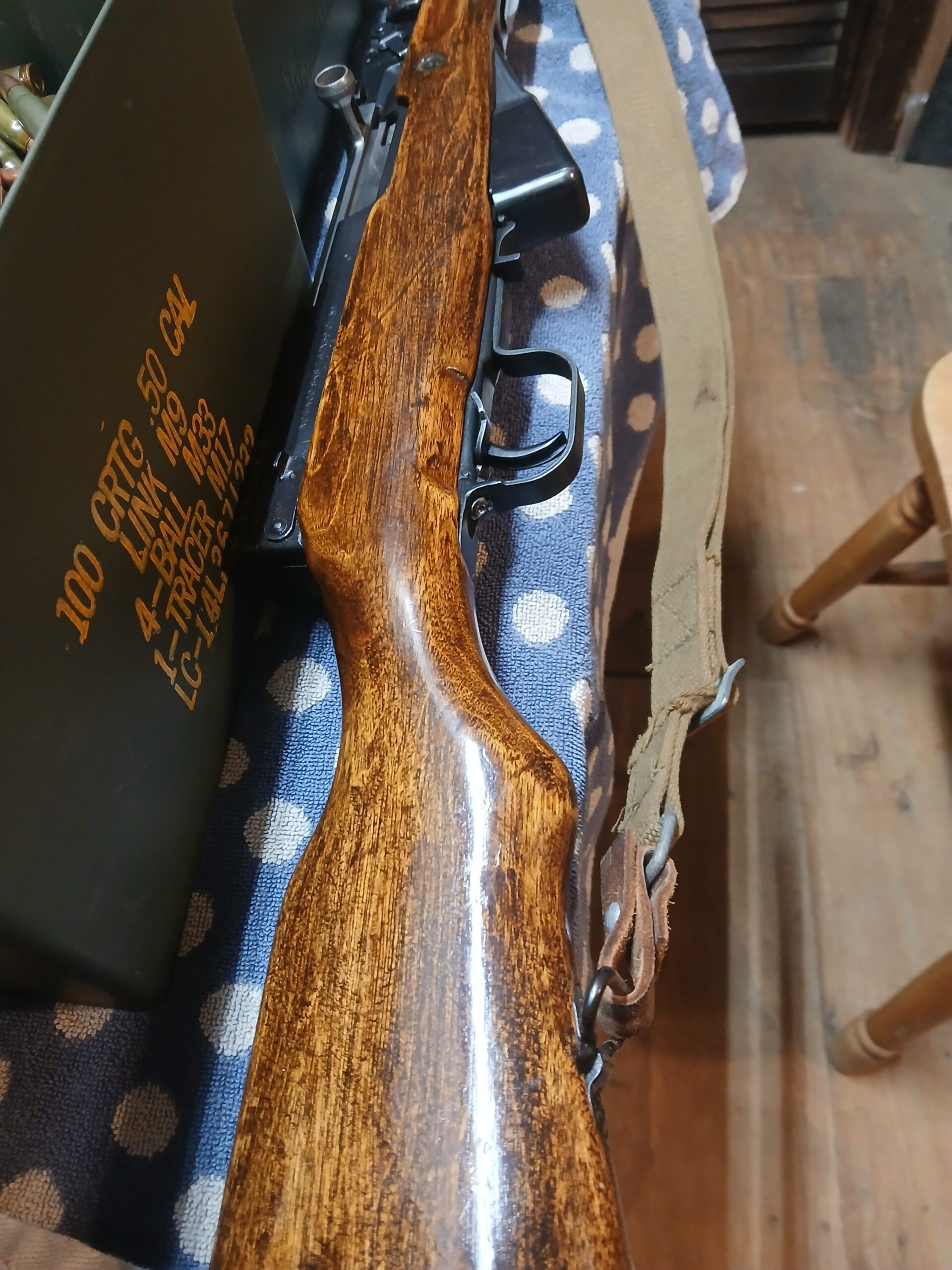 MINT CONDITION SKS, STRIPPER CLIPS,AMMO, AMMO POUCHES.