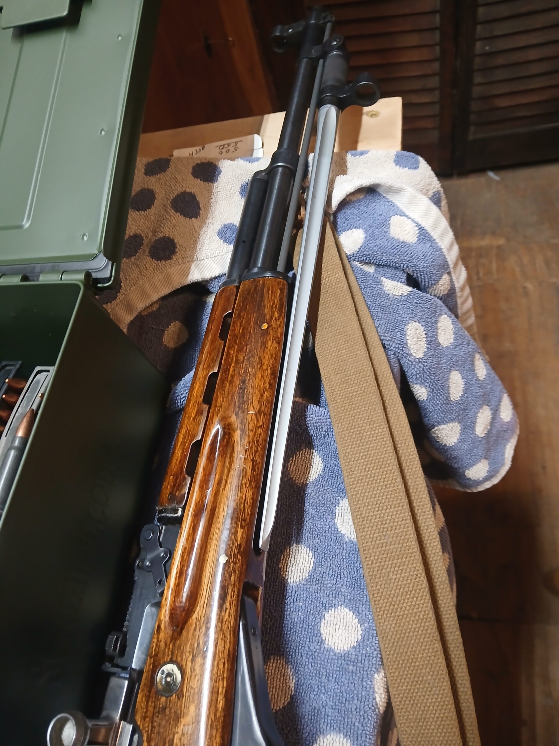 MINT CONDITION SKS, STRIPPER CLIPS,AMMO, AMMO POUCHES.