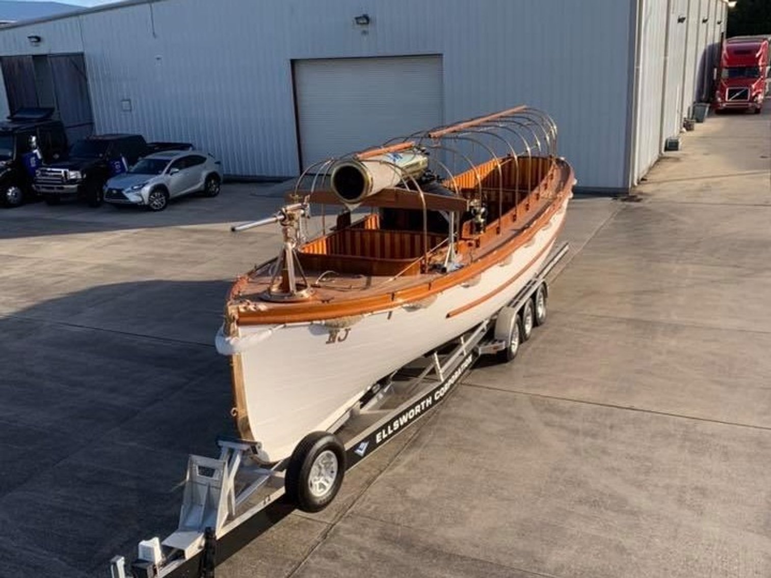 4.30.26 | #9550 • 1906 U.S. NAVY STEAM CUTTER – 40′ USS NEW JERSEY CAPTAIN’S LAUNCH #873 NJ-1