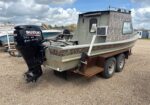 #101 • 20′ HEAVY-DUTY 2003 ALUMINUM CABIN BOAT WITH 90HP SUZUKI