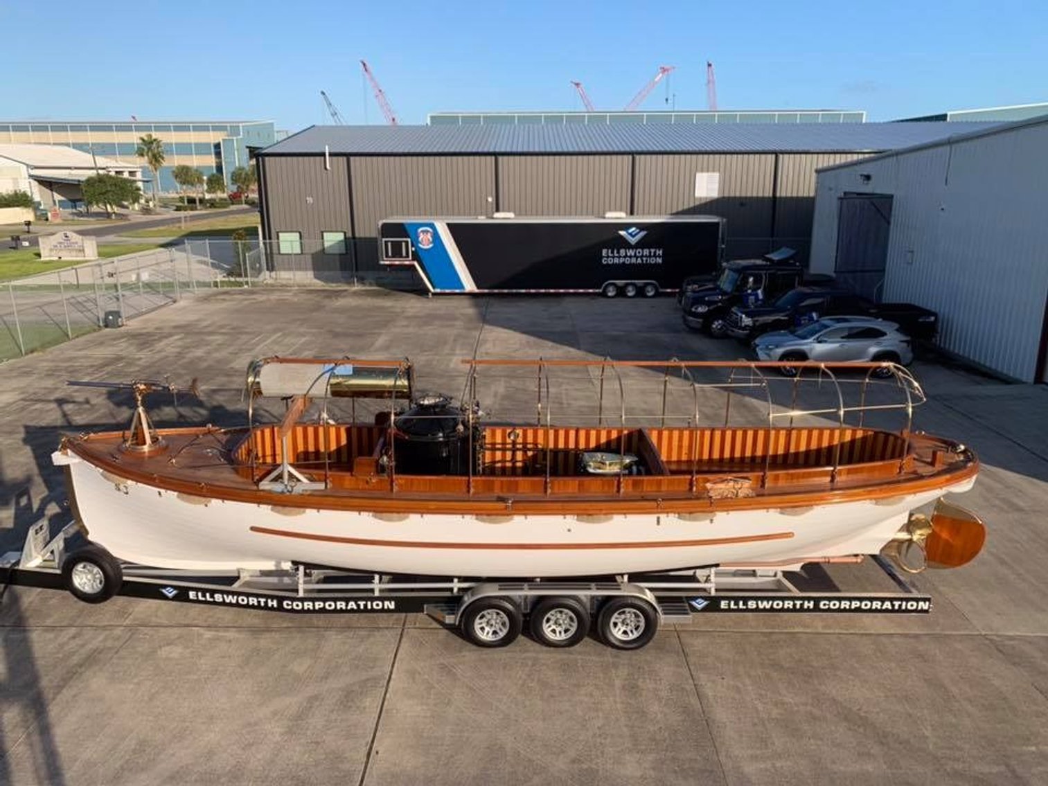 4.30.26 | #9550 • 1906 U.S. NAVY STEAM CUTTER – 40′ USS NEW JERSEY CAPTAIN’S LAUNCH #873 NJ-1