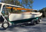 4.30.26 | #9545 • GRIMMALKIN – 18′ FENWICK WILLIAMS CLASSIC WOODEN CATBOAT w/ TRAILER