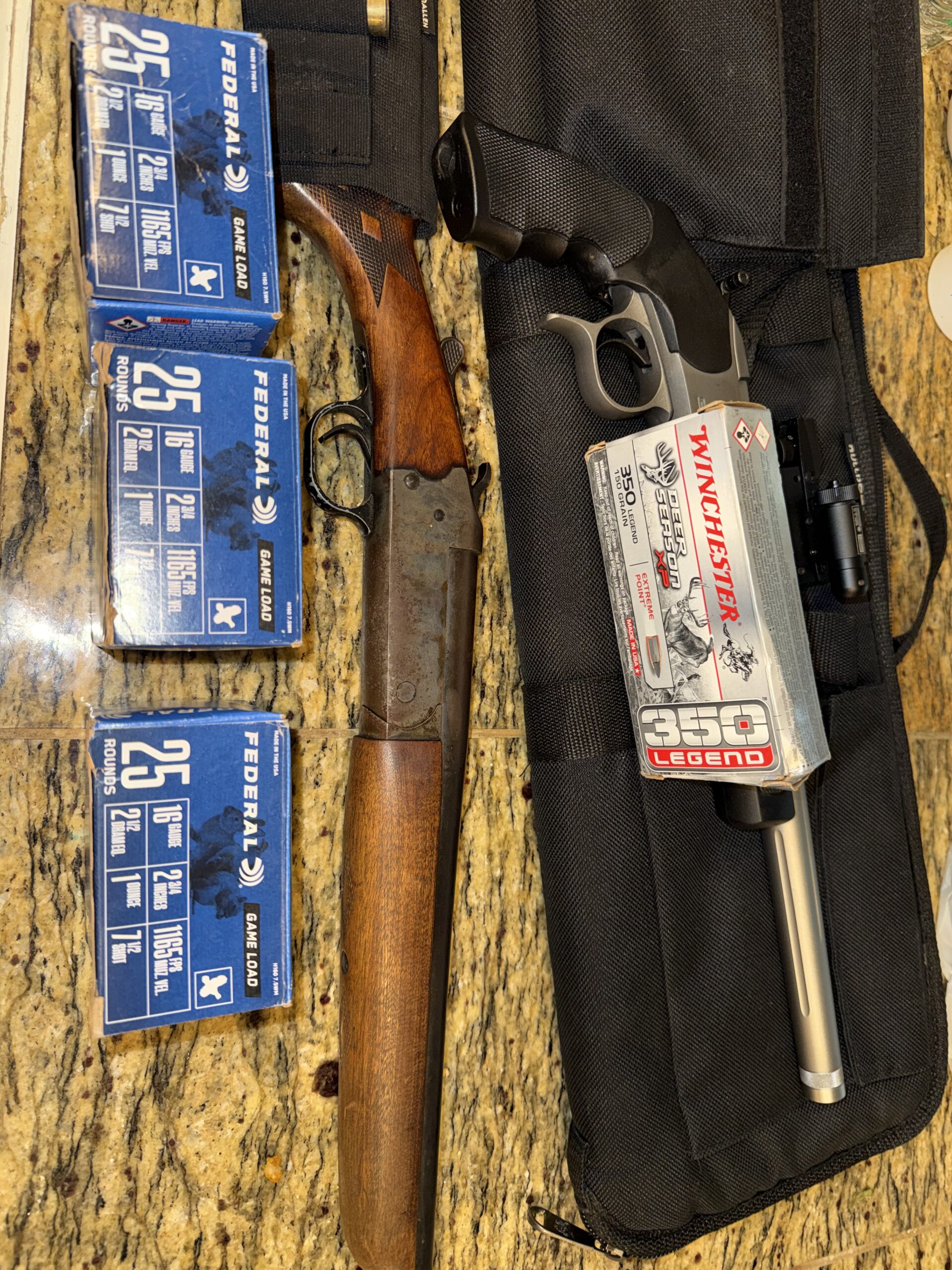 CVA Scout 350 Legend & Stevens 16G Single Shot