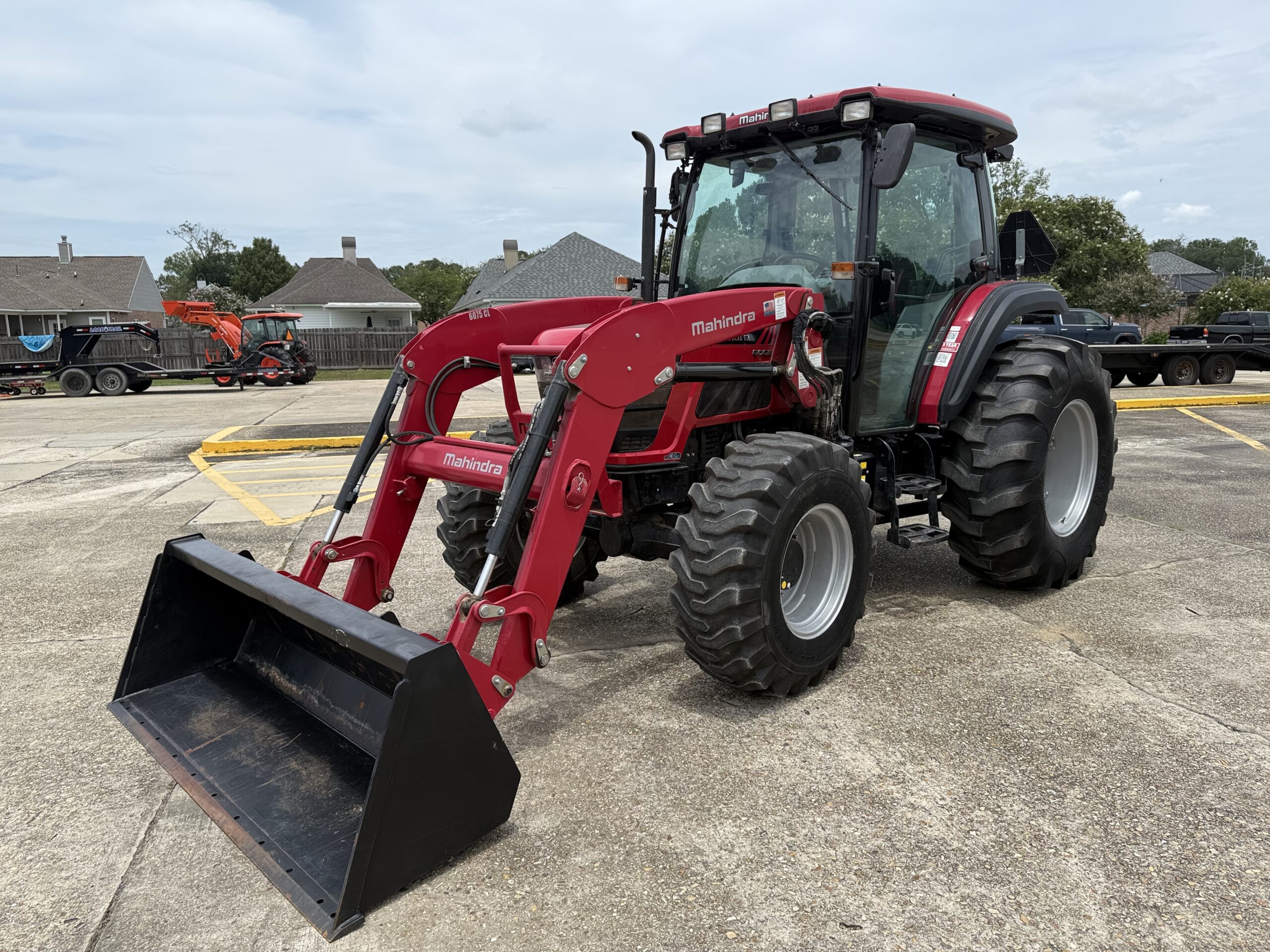 Mahindra 6065 CAB/AIR 62HP 3rd Function Installed! 4WD Loader 15/15 PowerReverser Barn Kept!