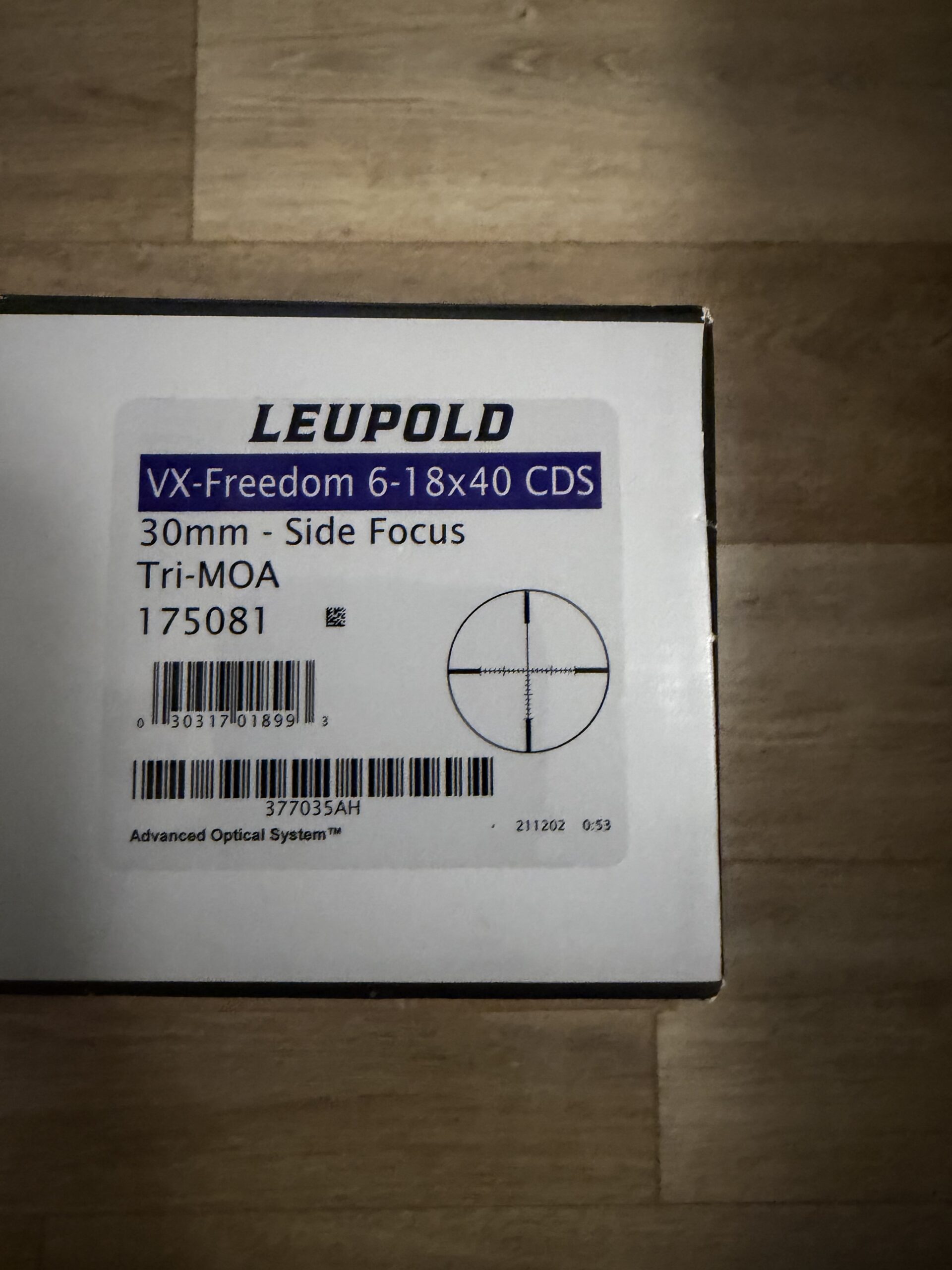 Leupold 6x18x40 vx-freadom cds Sid focuse