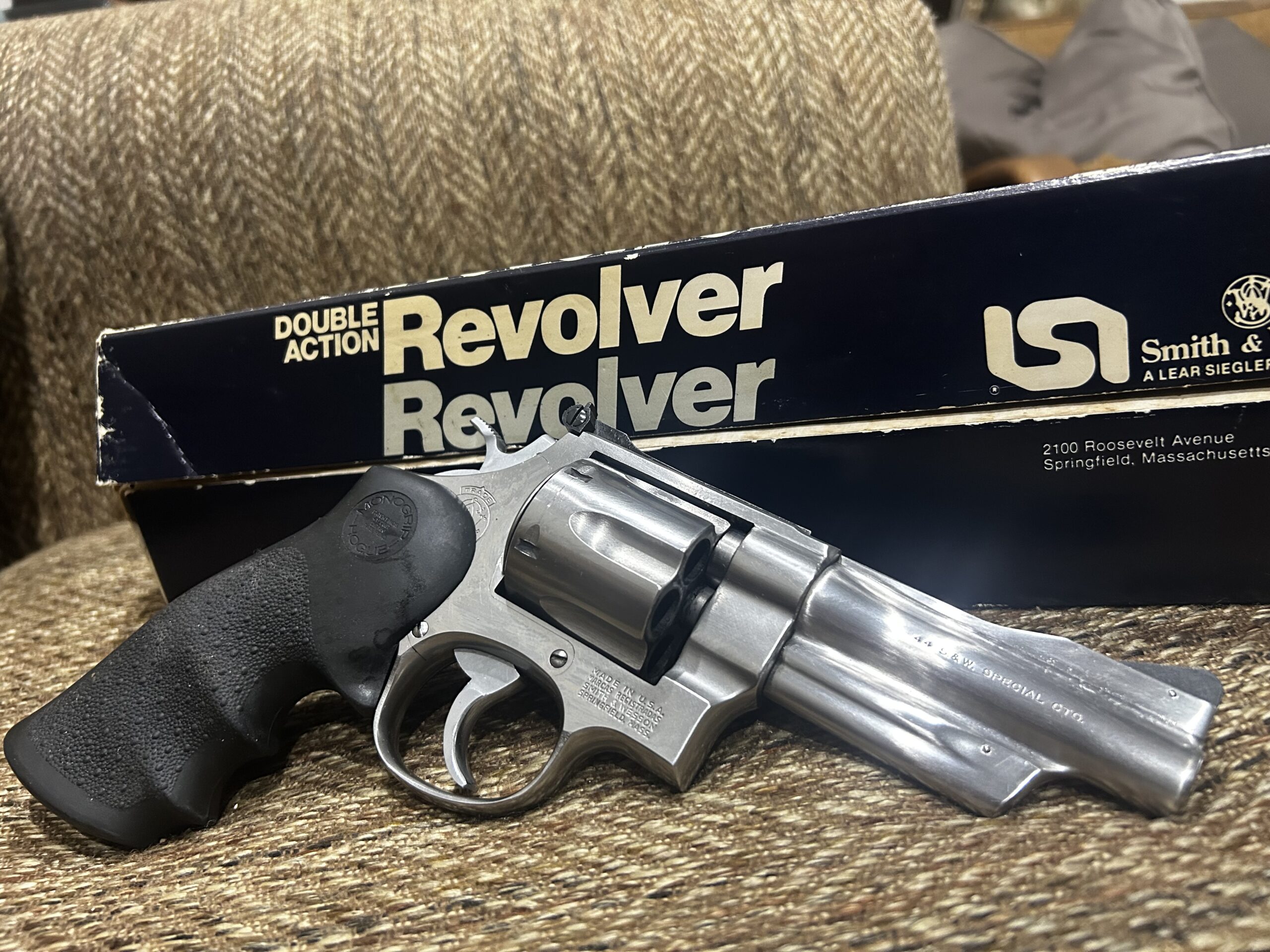 Smith and Wesson model 624 NIB 44 Special CTG 4” Barrel