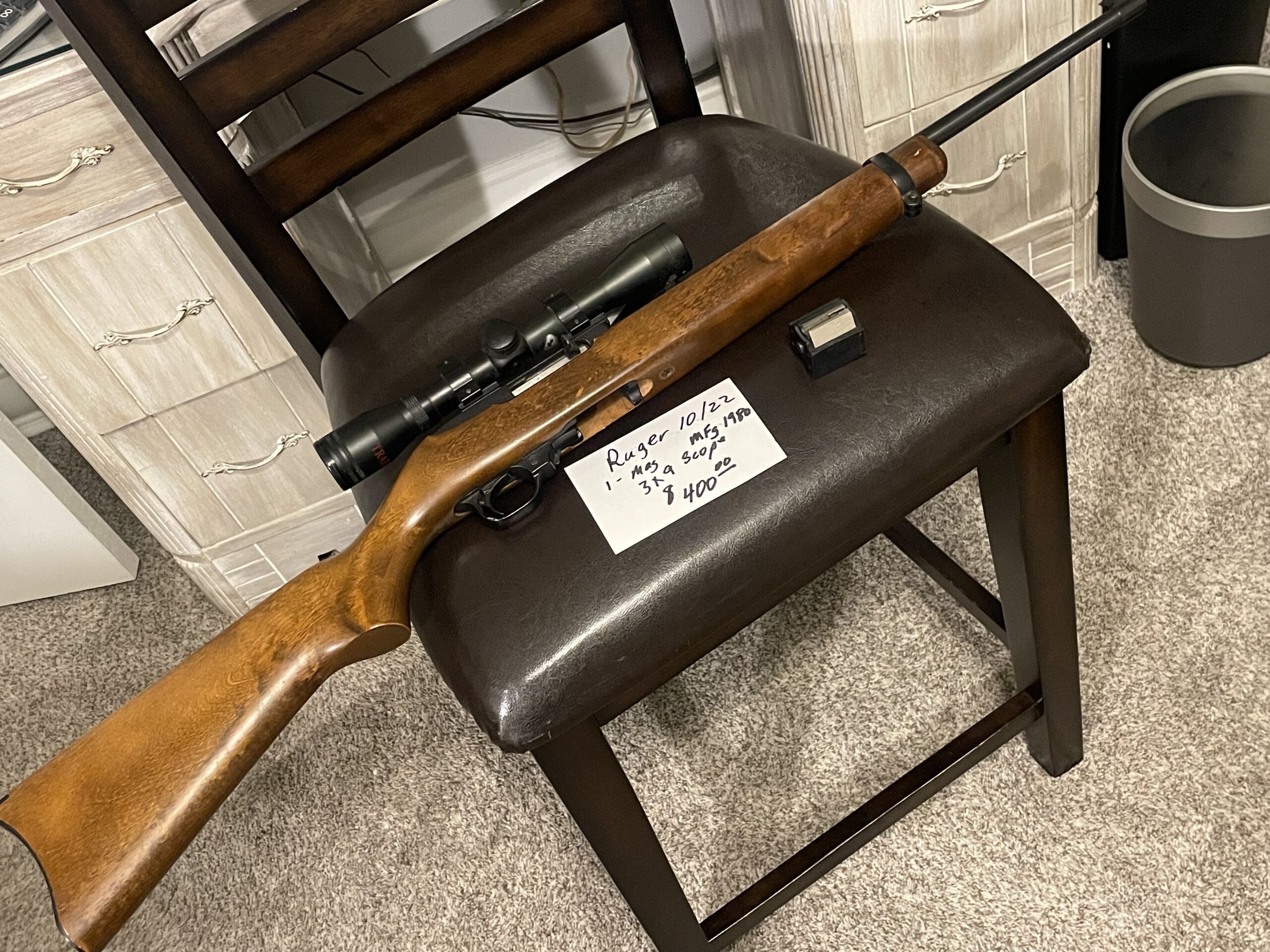 Ruger 10/22 3x9x40 Scope Mfg 1980