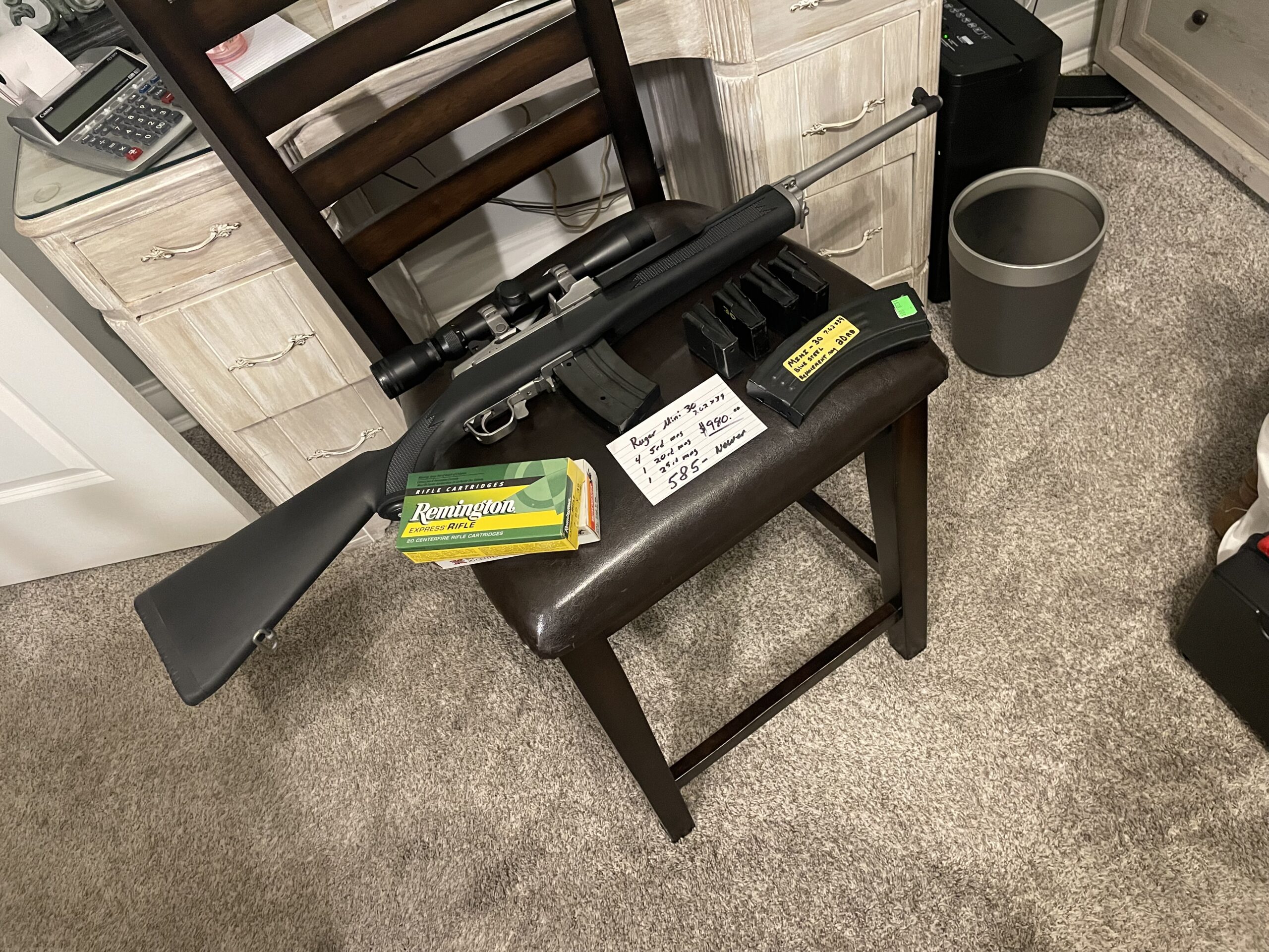 Ruger Mini 30 Ranch Rifle 580 Series