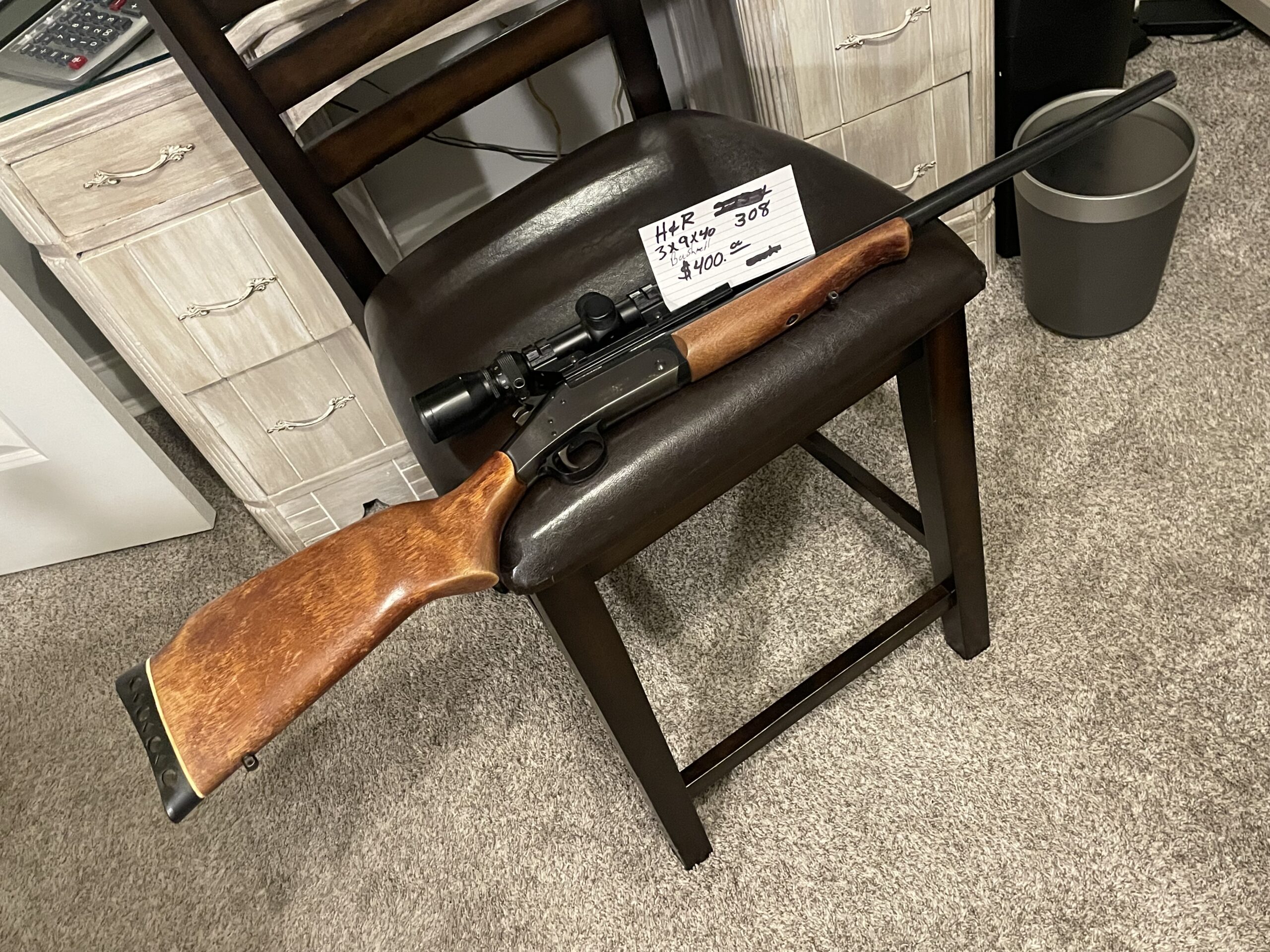 H & R 308 Rifle with Scope