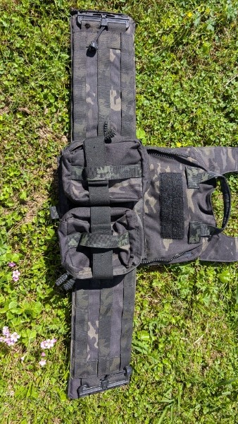 HRT Rac with Accessories including Level IV front and back plates with Level IIIA side armor.