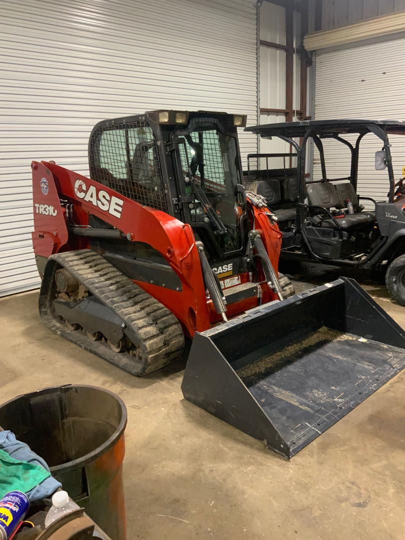 Case TR310 CAB/AC Skid Steer Track Loader 74HP Only 619 Hours!