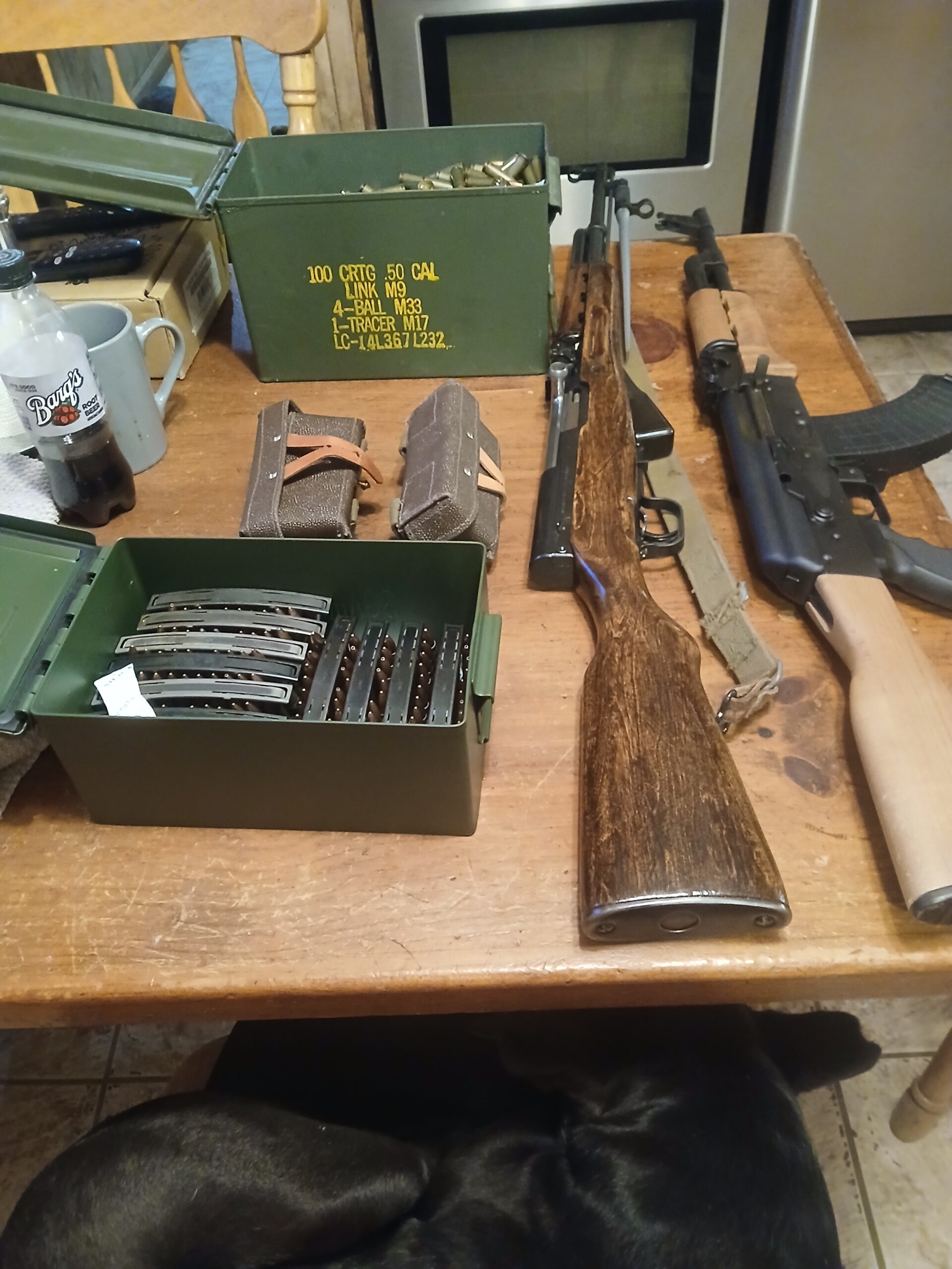 NOTICE! DUE TO HEALTH ISSUES IN THE FAMILY, EVERYTHING GOES.2 AK 47, 1 SKS RIFLE OVER 4000 THOUSAND ROUNDS FOR SALE