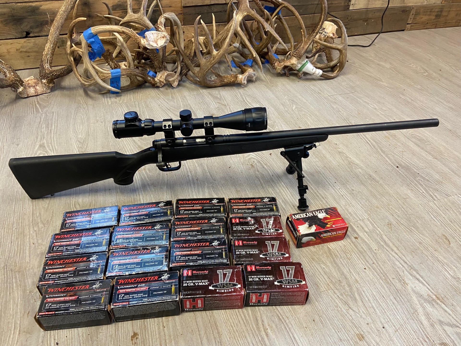 Savage 17 WSM with Ammo