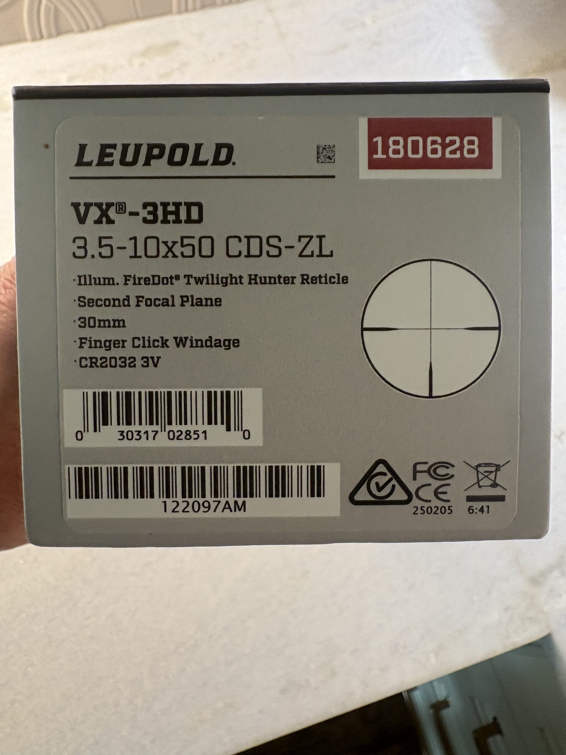 Leupold VX 3HD 3.5-10x50mm (30mm) CDS-ZL illuminated Firedot Reticle