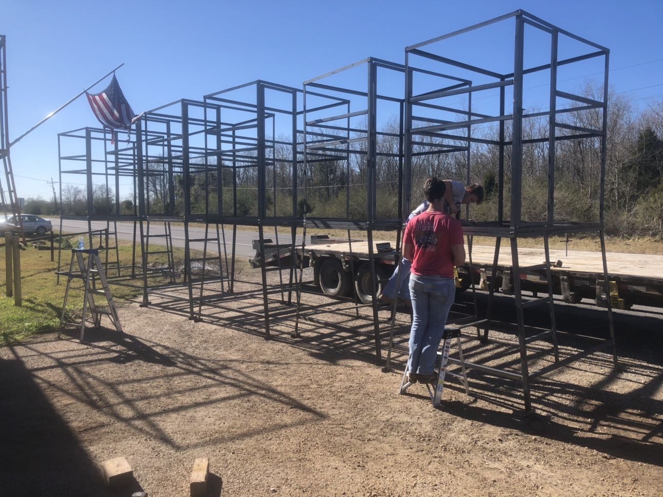 All welded deer stand box frames and bases… other welding available…