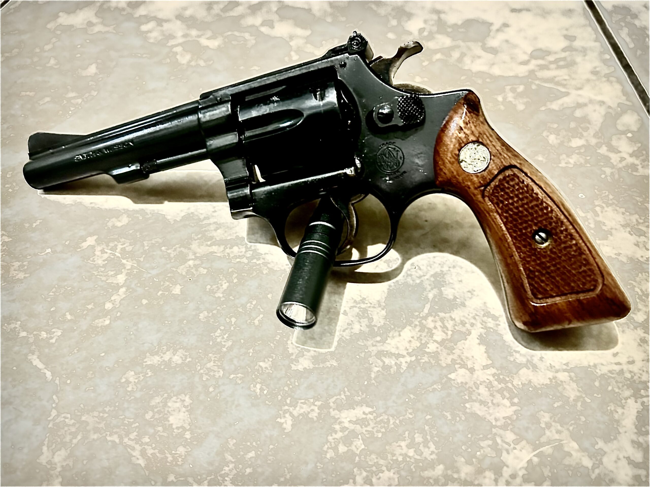 1960s era Smith and Wesson revolver model 34 22 long rifle