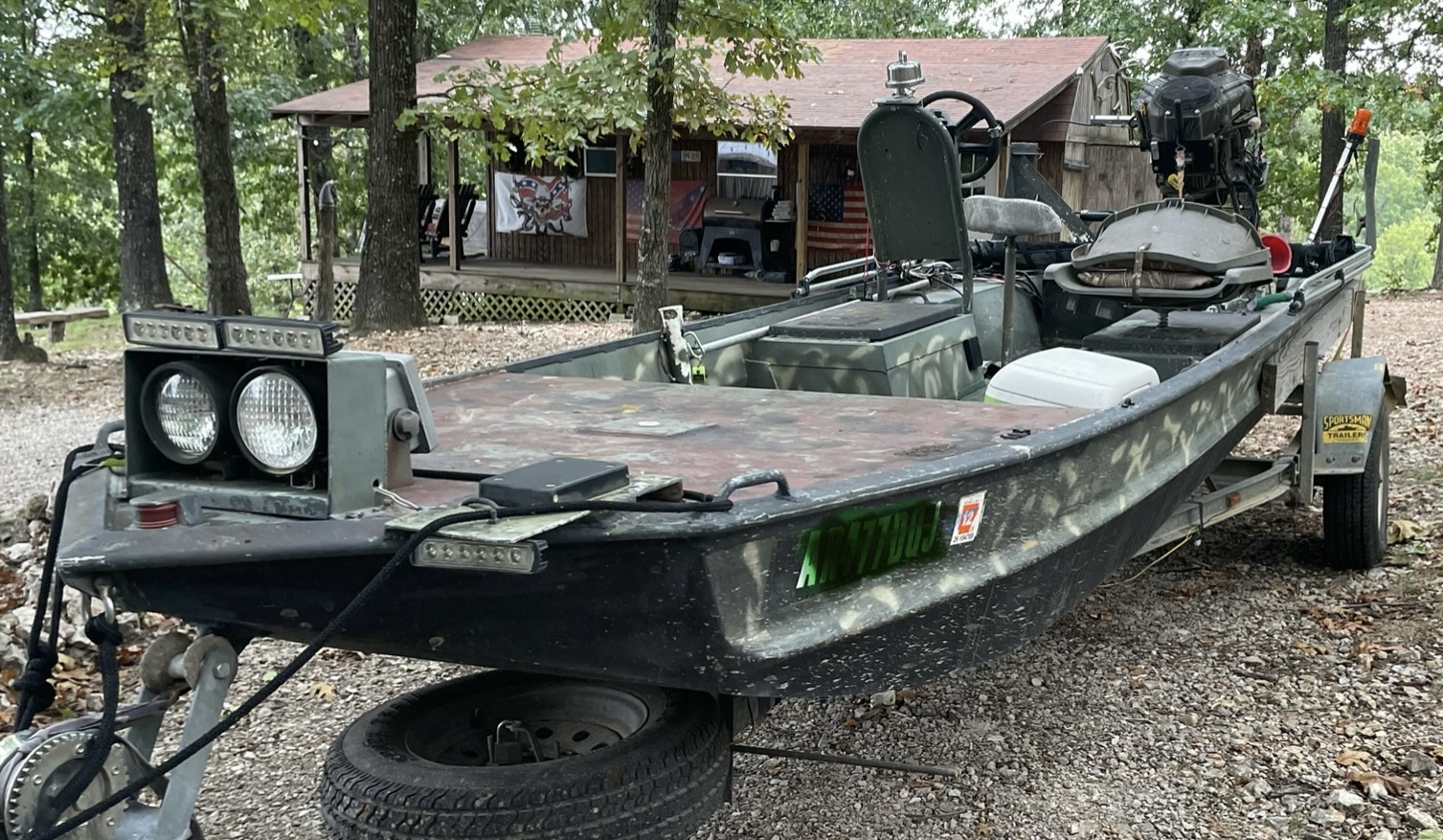 Mudboat 2016 ProDrive 37 EFI on 2006 18’ Go Devil