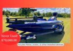 BULLET Bass Boat Never Used 2023