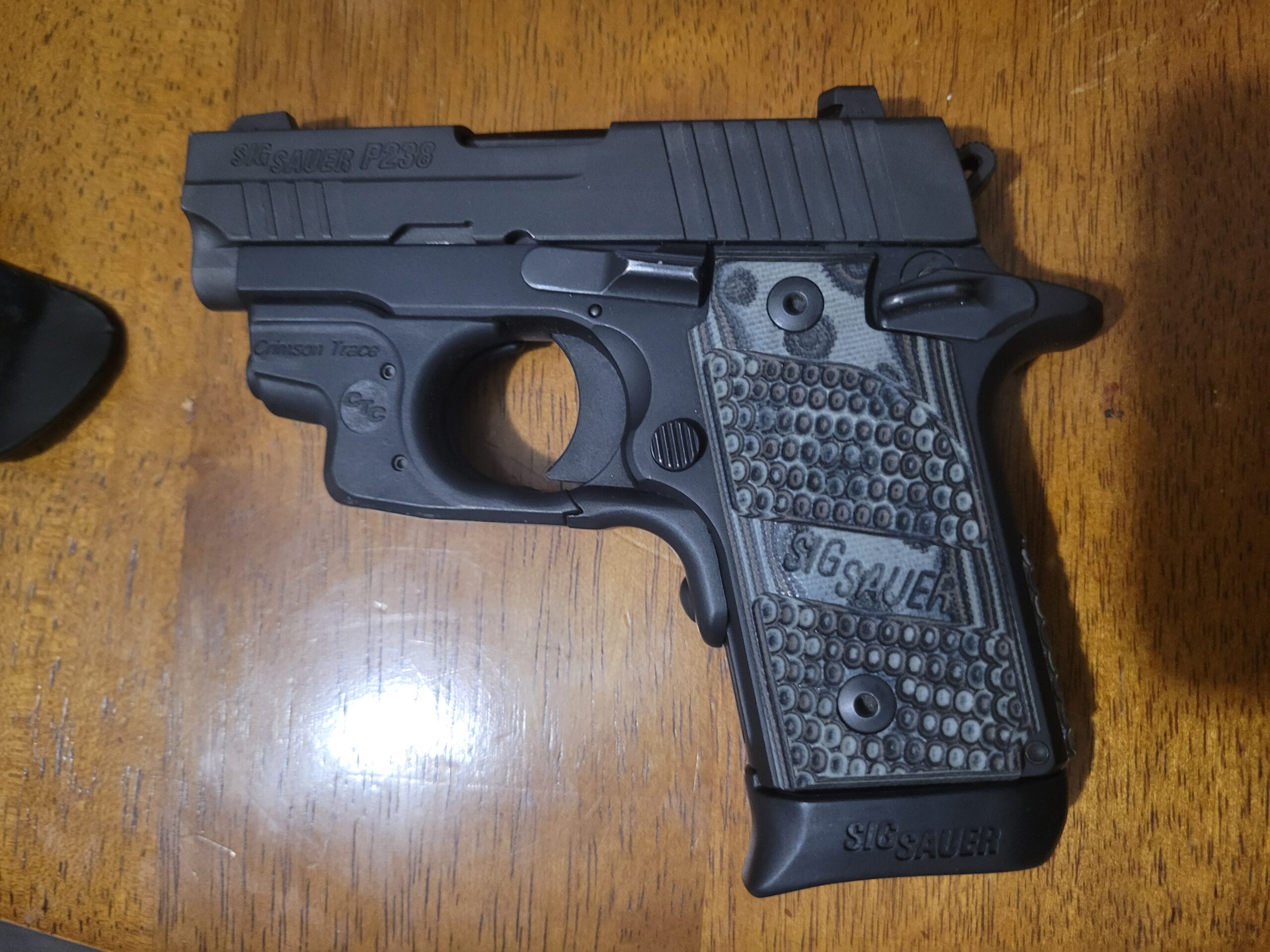 Sig Sauer .380 with Tritium Night Sights and Laser with 2 Kydex holsters and original carry case