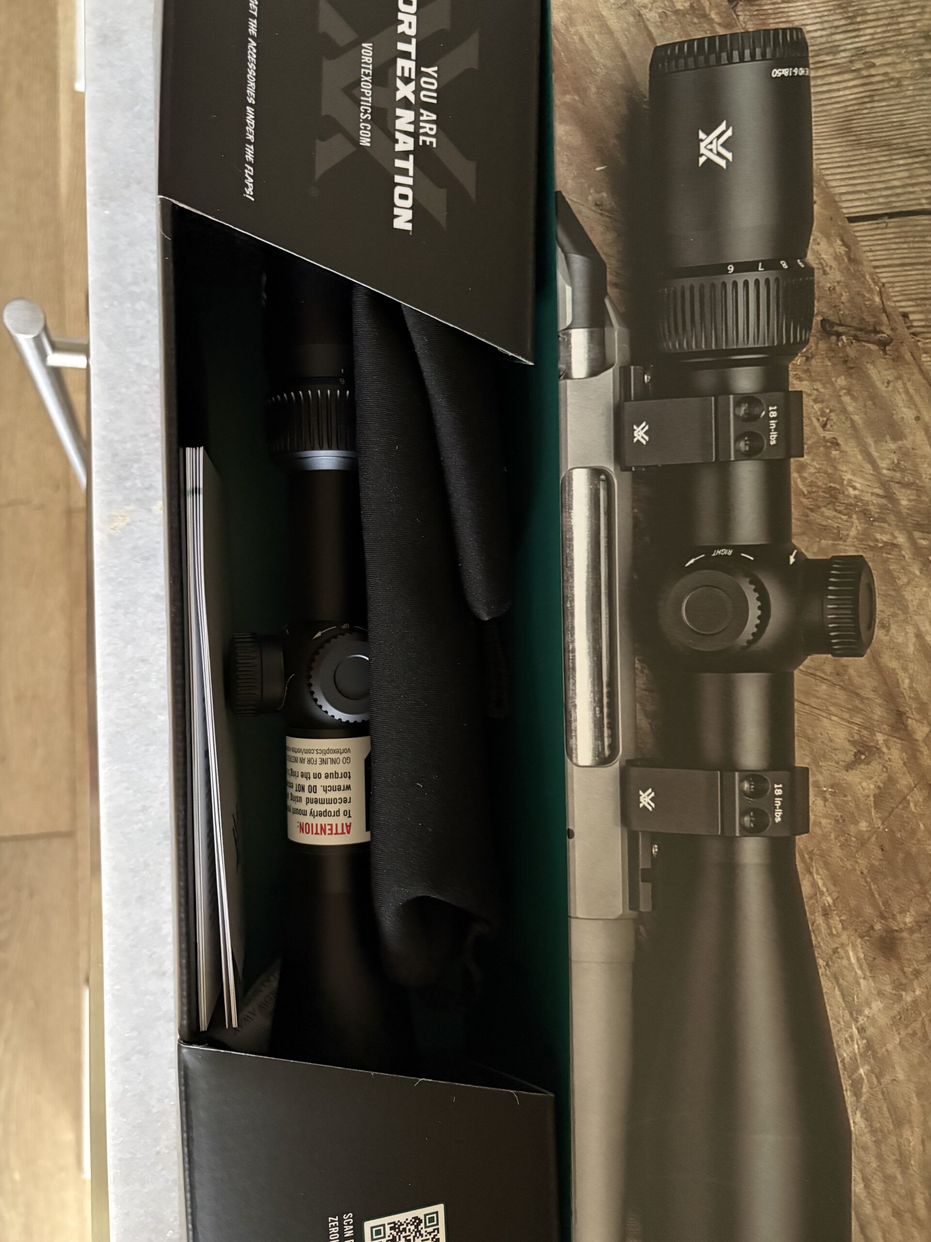 Vortex Crossfire HD 6-18x50mm side focus 30mm tube
