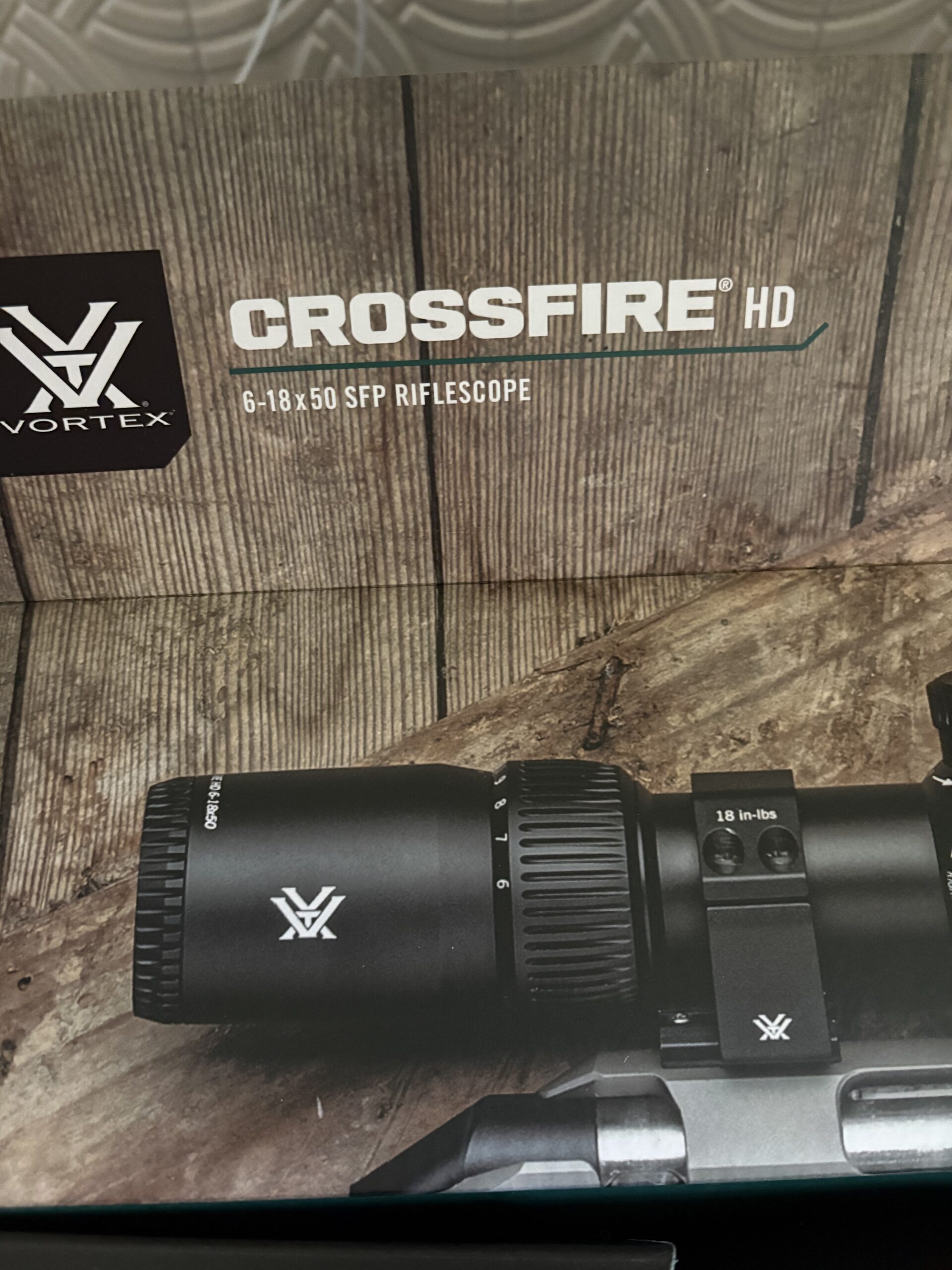 Vortex Crossfire HD 6-18x50mm side focus 30mm tube