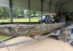 2016 Grizzly 1648 All welded boat. 36 hp pro drive motor with auto reverse .