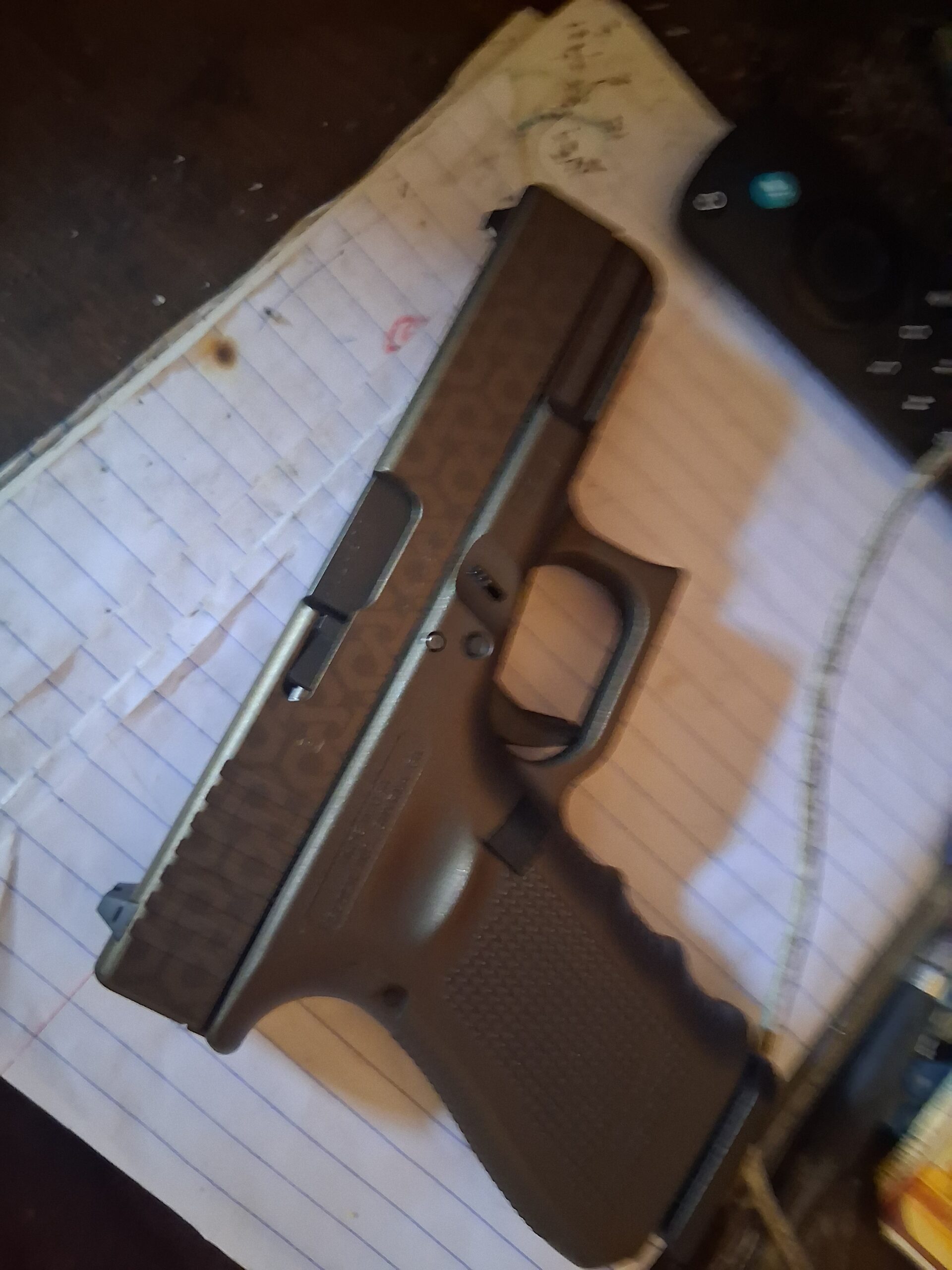 Davidson exclusive Gucci Glock has the sword on top bronze color made from Glock at the Glock Factory this is not redone afterwards somewhere else