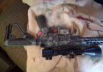 Rex Armory AR-15 with scope 45° angle sights about 10:30 round mags full of green tip ammo the best of everything