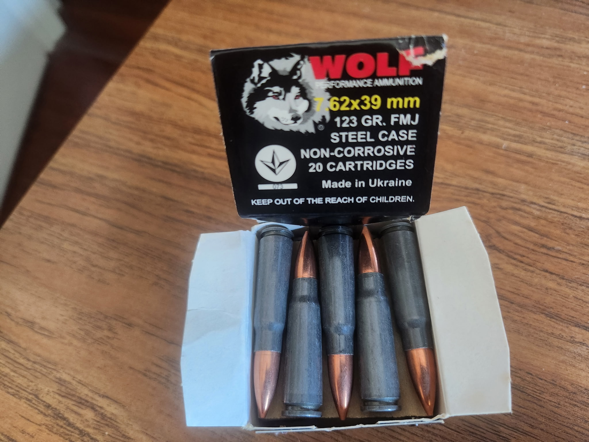 7.62 x 39 ammo. for AK rifle