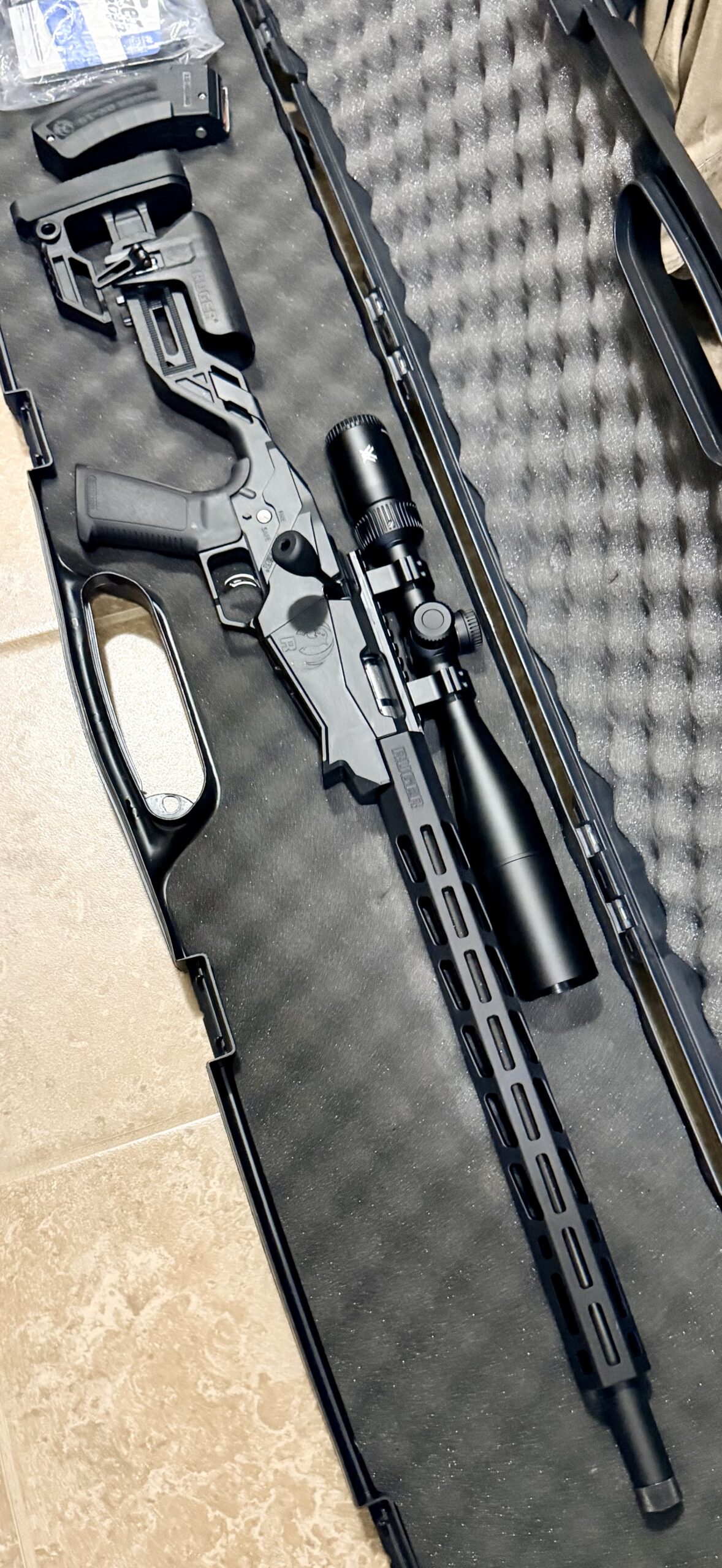 New unfired Ruger precision 17HMR/Rings/Scope/Ammo!!!!