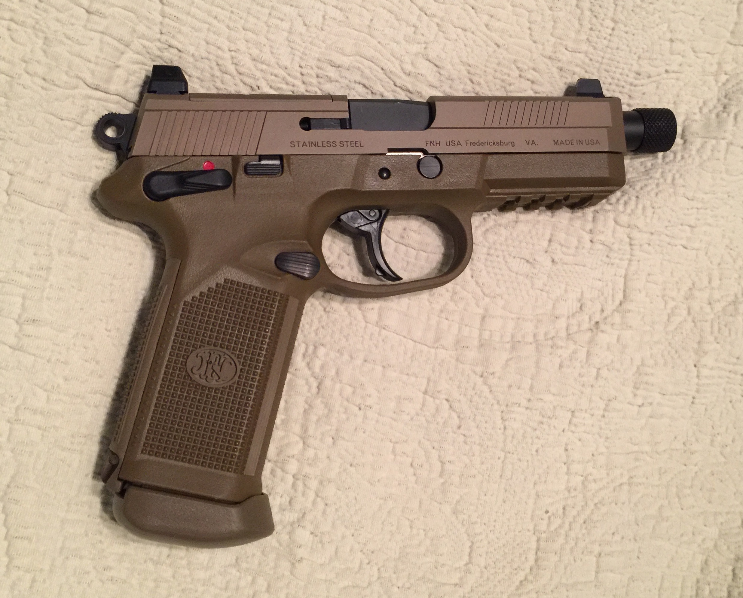 FXN .45 Tactical, 5″ BARREL, FDE