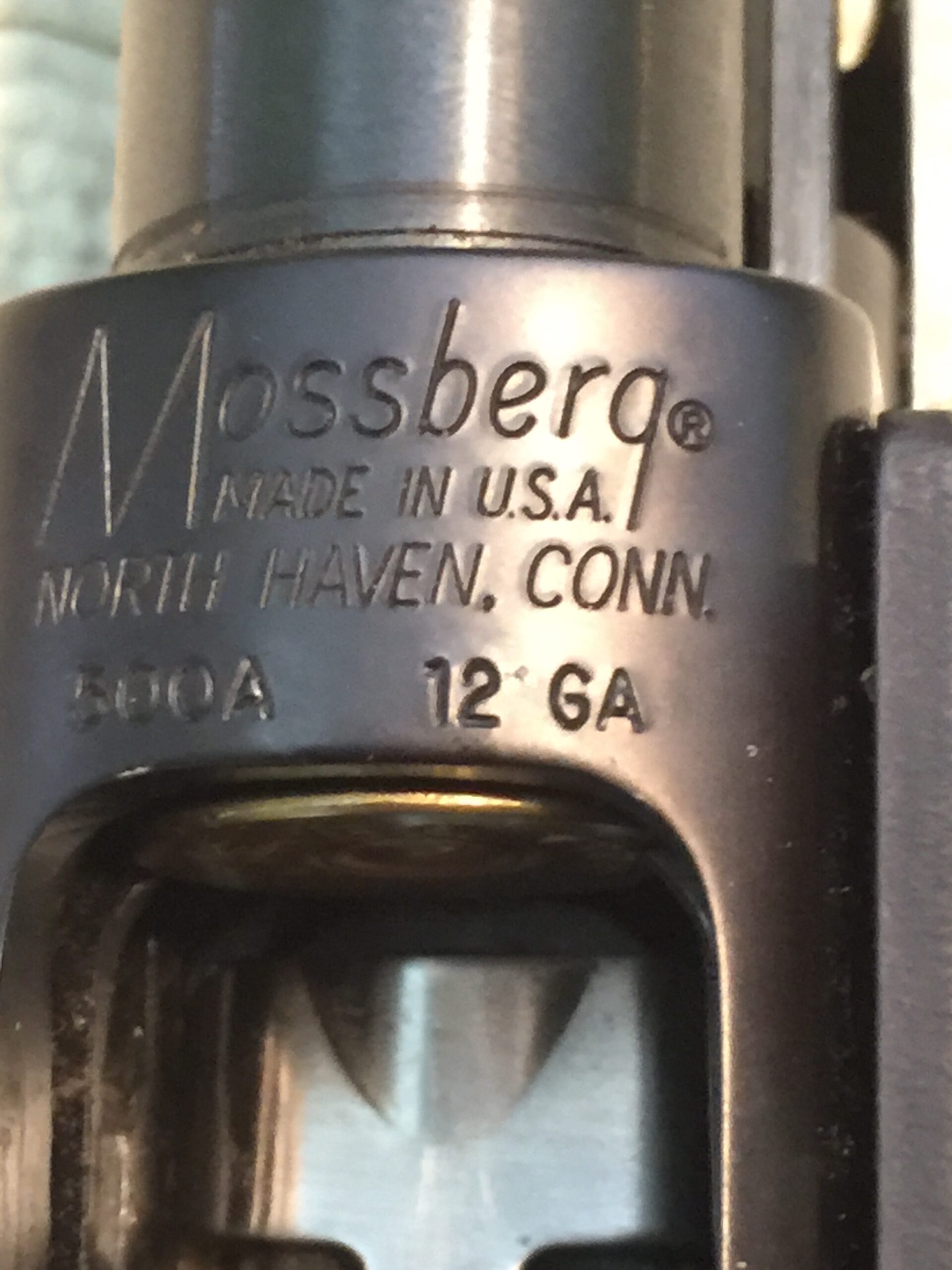 MOSSBURG 500 12G PUMP, SHELL SADDLE, PISTOL GRIP, BLUE
