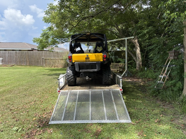 2016 Can Am Commander 800 XT Plus 2017 6×10 Aluminum Trailer