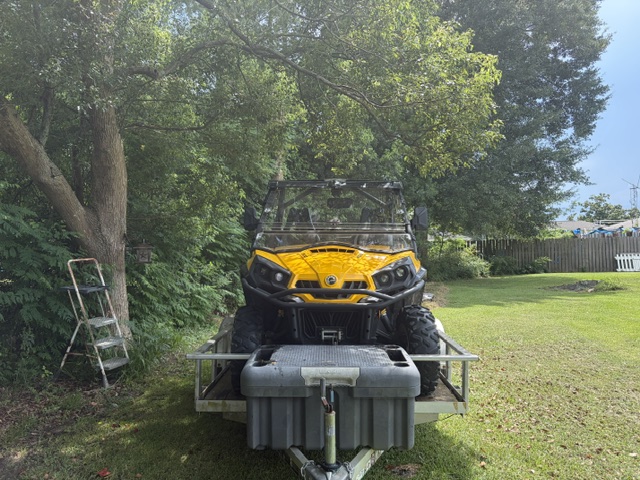 2016 Can Am Commander 800 XT Plus 2017 6×10 Aluminum Trailer