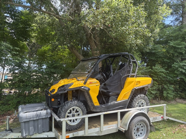2016 Can Am Commander 800 XT Plus 2017 6×10 Aluminum Trailer