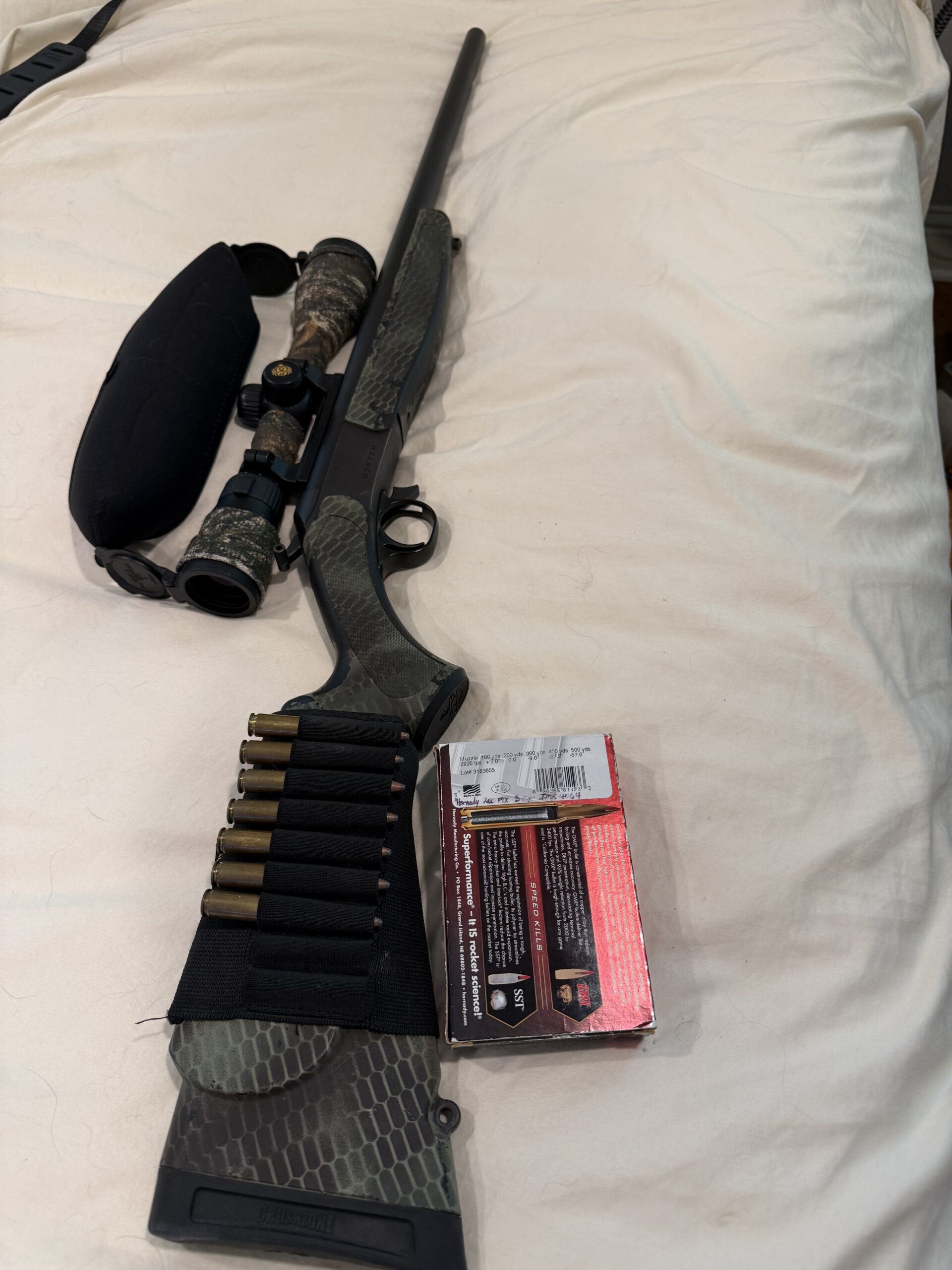 35 Whelen CVA Hunter Camo Nikon scope