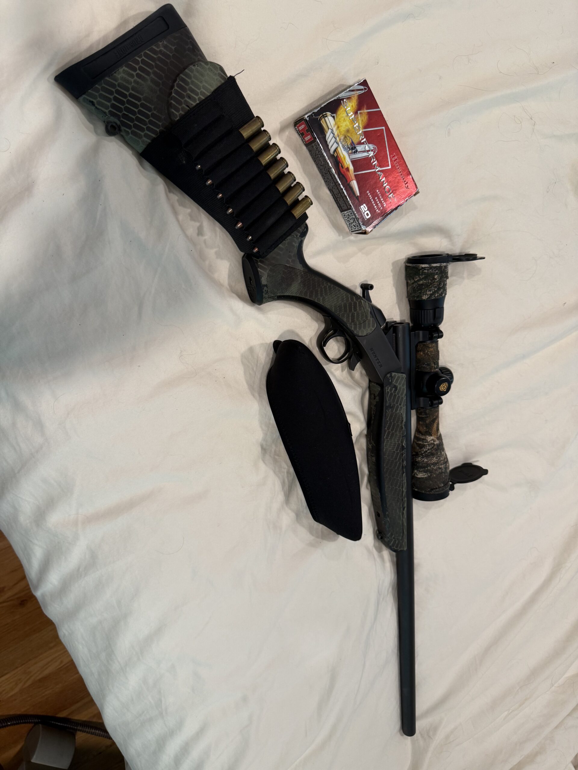35 Whelen CVA Hunter Camo Nikon scope