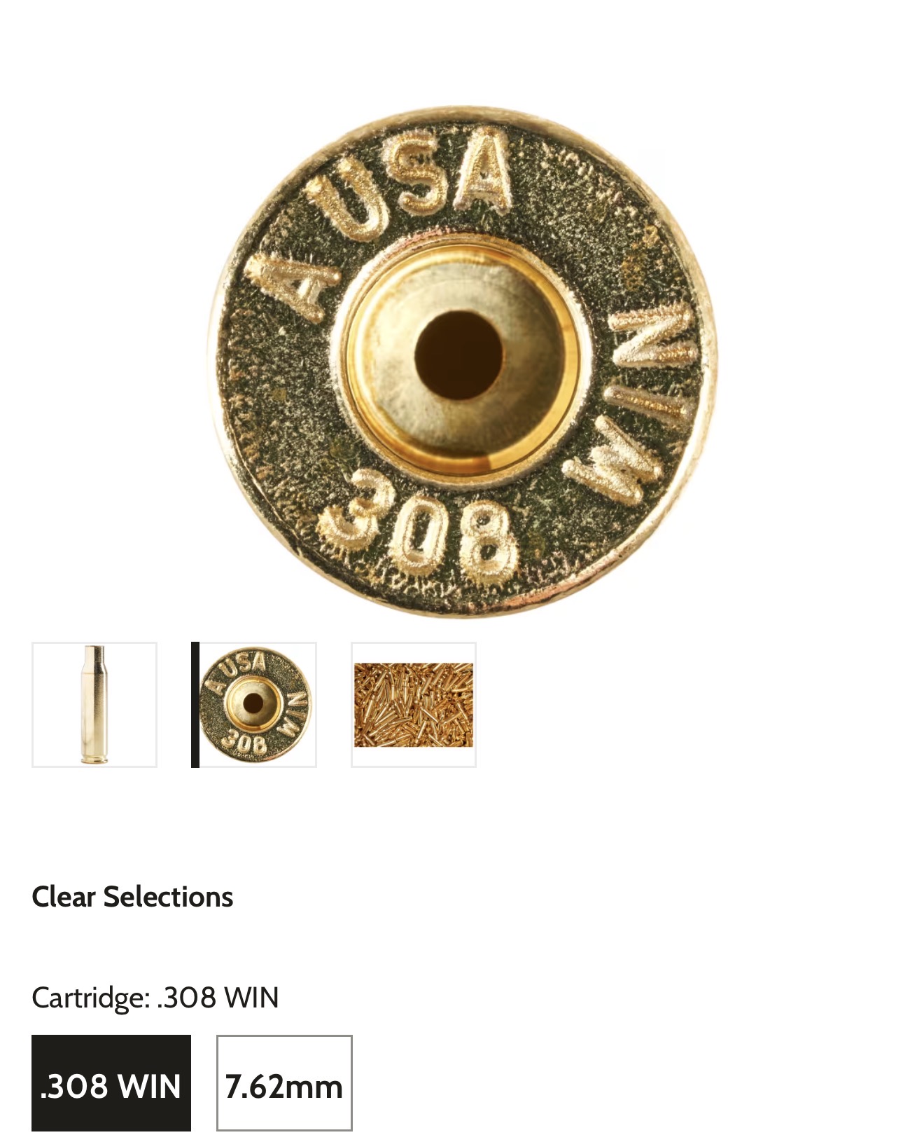 Armscor 308 precision brass 1000 ct