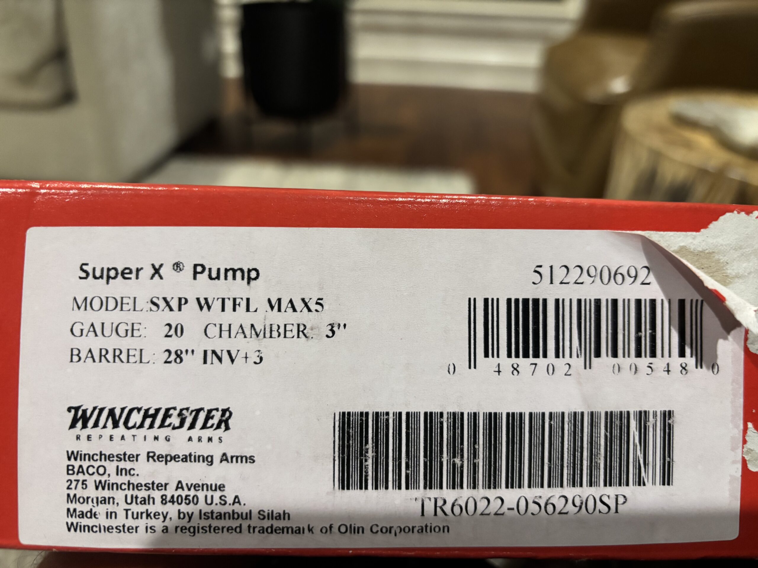Winchester 20ga sxp pump max5 camo