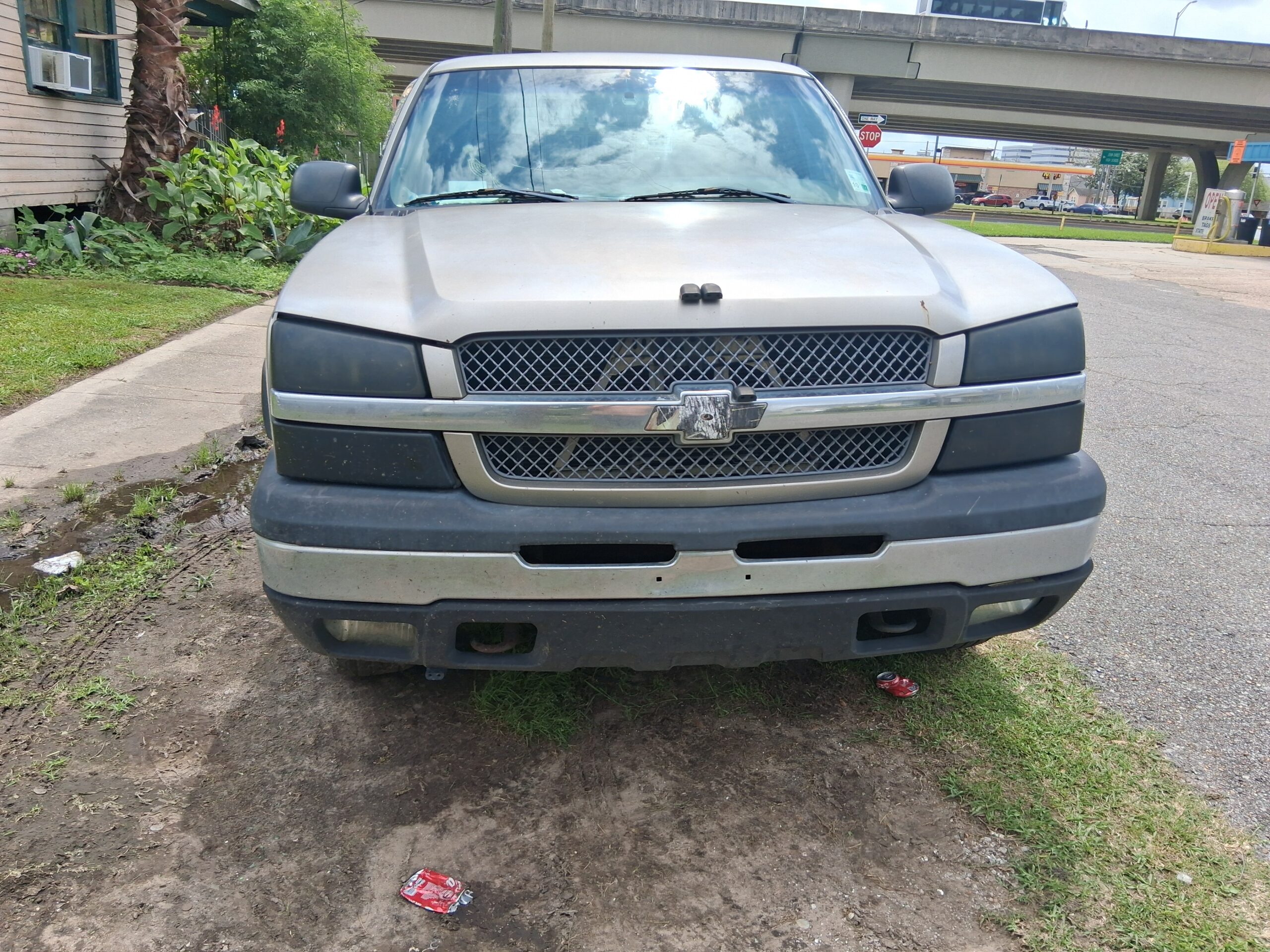 03 Chevy Z71 with 5.3 170,000 Mi original AC runs great needs nothing but a driver very very very dependable sell or trade for van or? Has lid on back