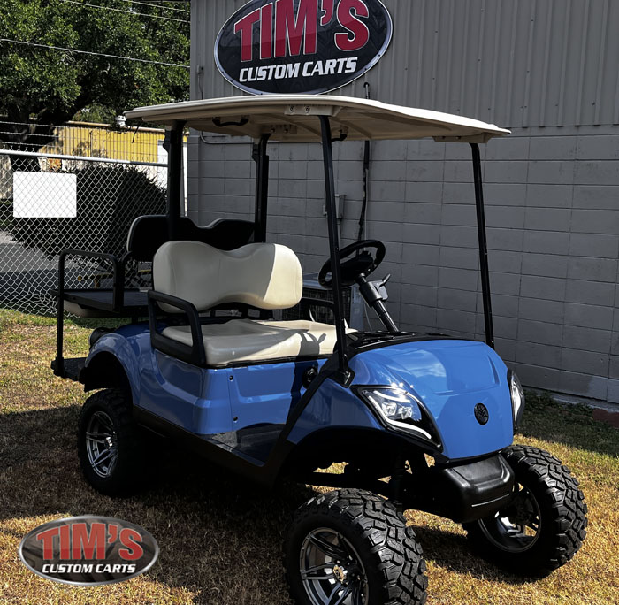 2021 Cavalry Blue Yamaha Drive2 AC Electric Golf Cart