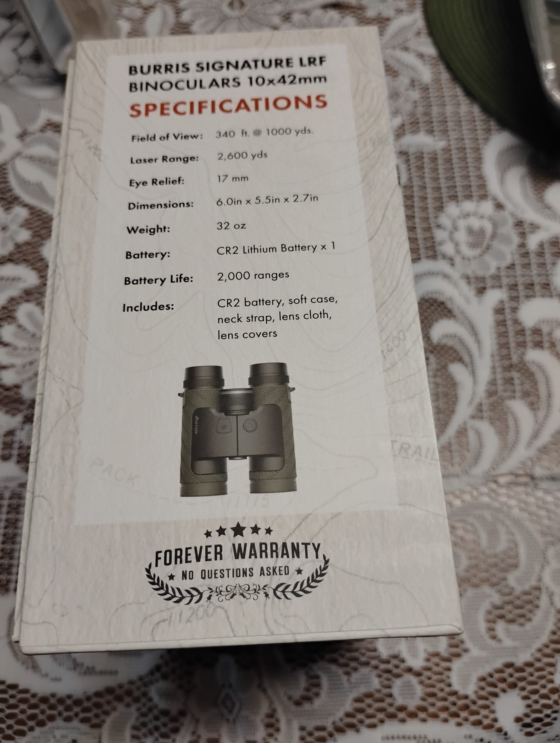 BURRIS SIGNATURE LRF BINOCULARS