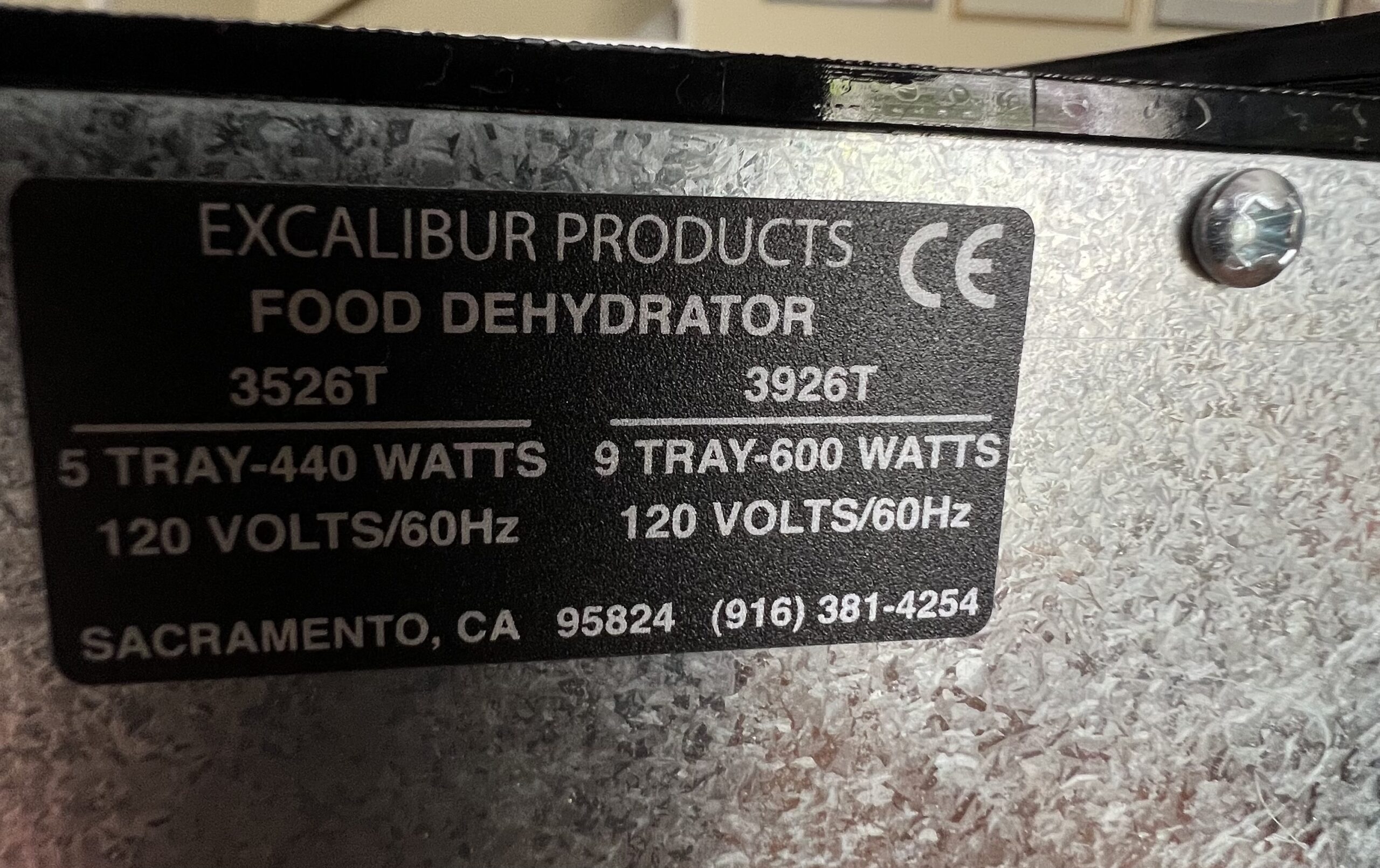 Excalibur 9 Tray Dehydrator