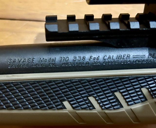 Savage 110 Scout .338 Federal with Scope