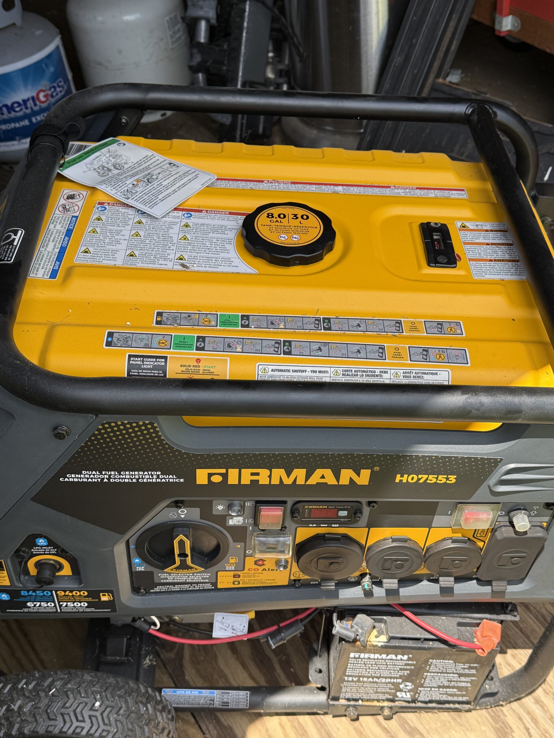 Firman H07553 Portable Generator – Never Used